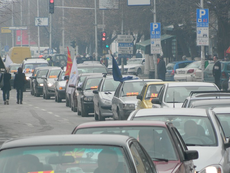 Караван со возила на отпорот – Прилеп 09.02.2013