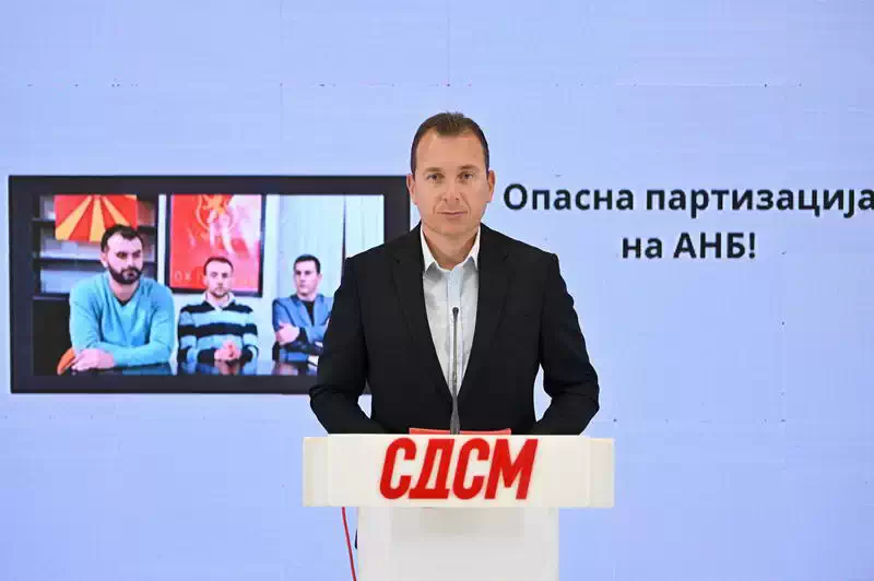 Талевски: Власта на Мицкоски спроведува опасна партизација на АНБ и крши закон, Христовски да биде разрешен